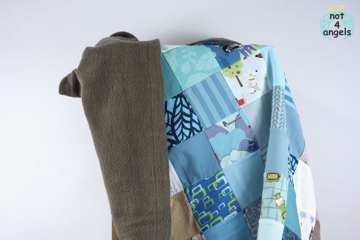 Baby-Kuscheldecke braun-türkis (braun)