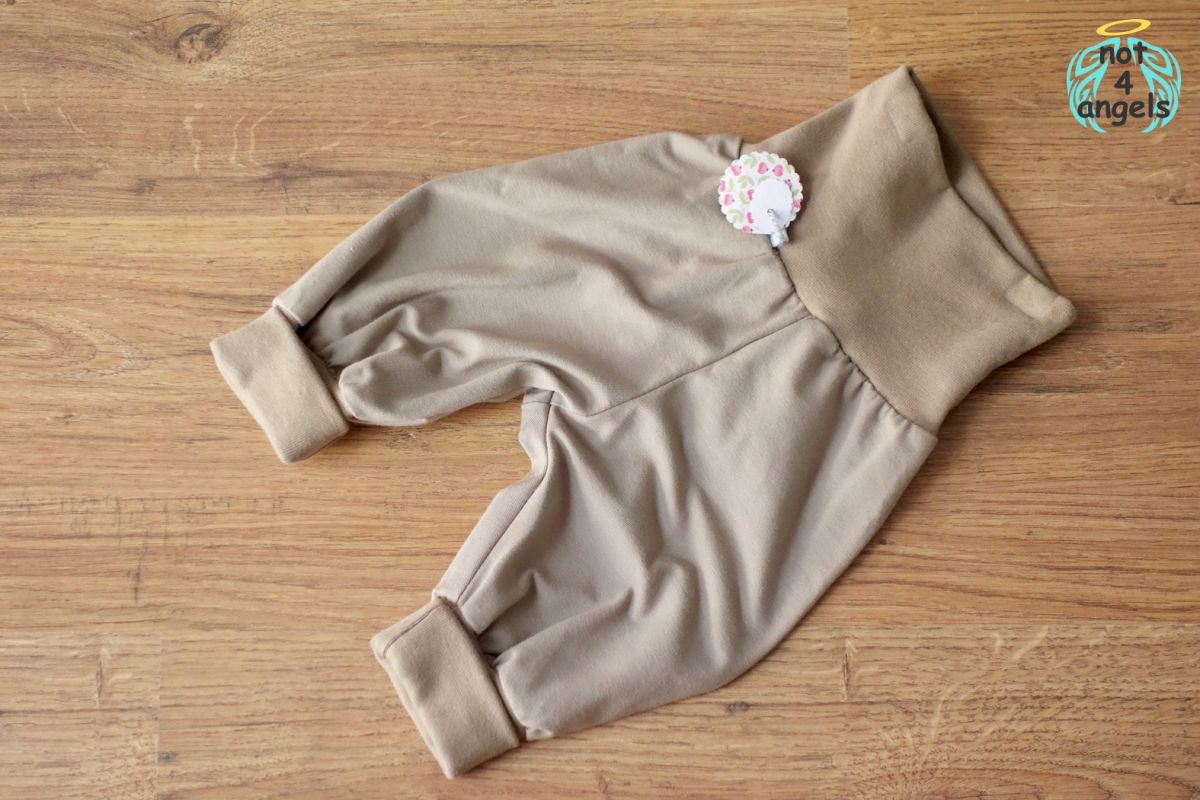Mitwachshose uni braun Gr. 80-86