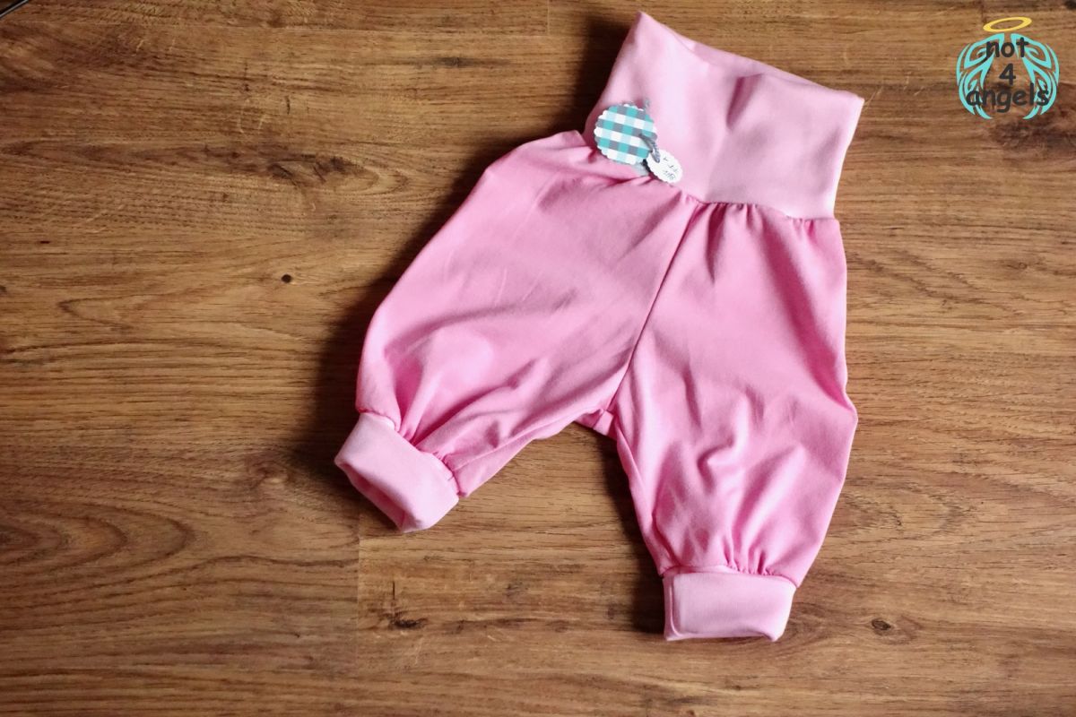Jersey-Mitwachshose uni rosa Gr. 56-62