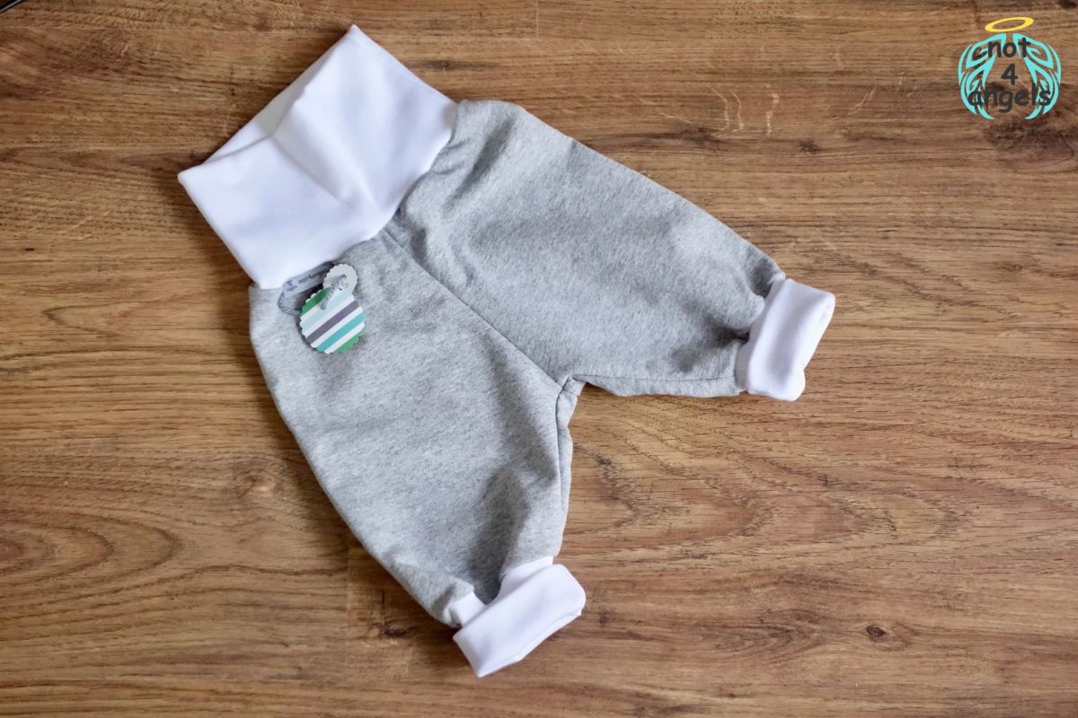 Sweat-Mitwachshose uni grau Gr. 56-62