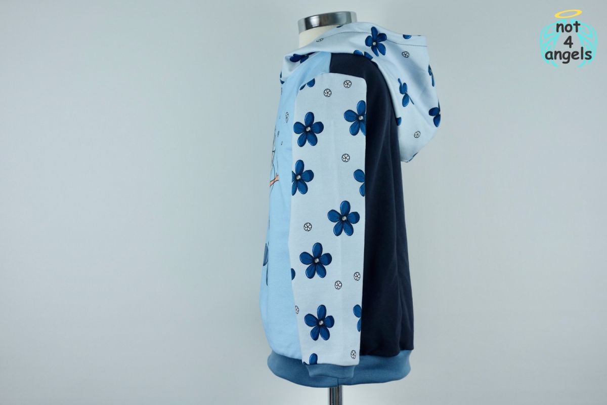 Hoodie-Sweat Blumen-Nixe Gr. 104