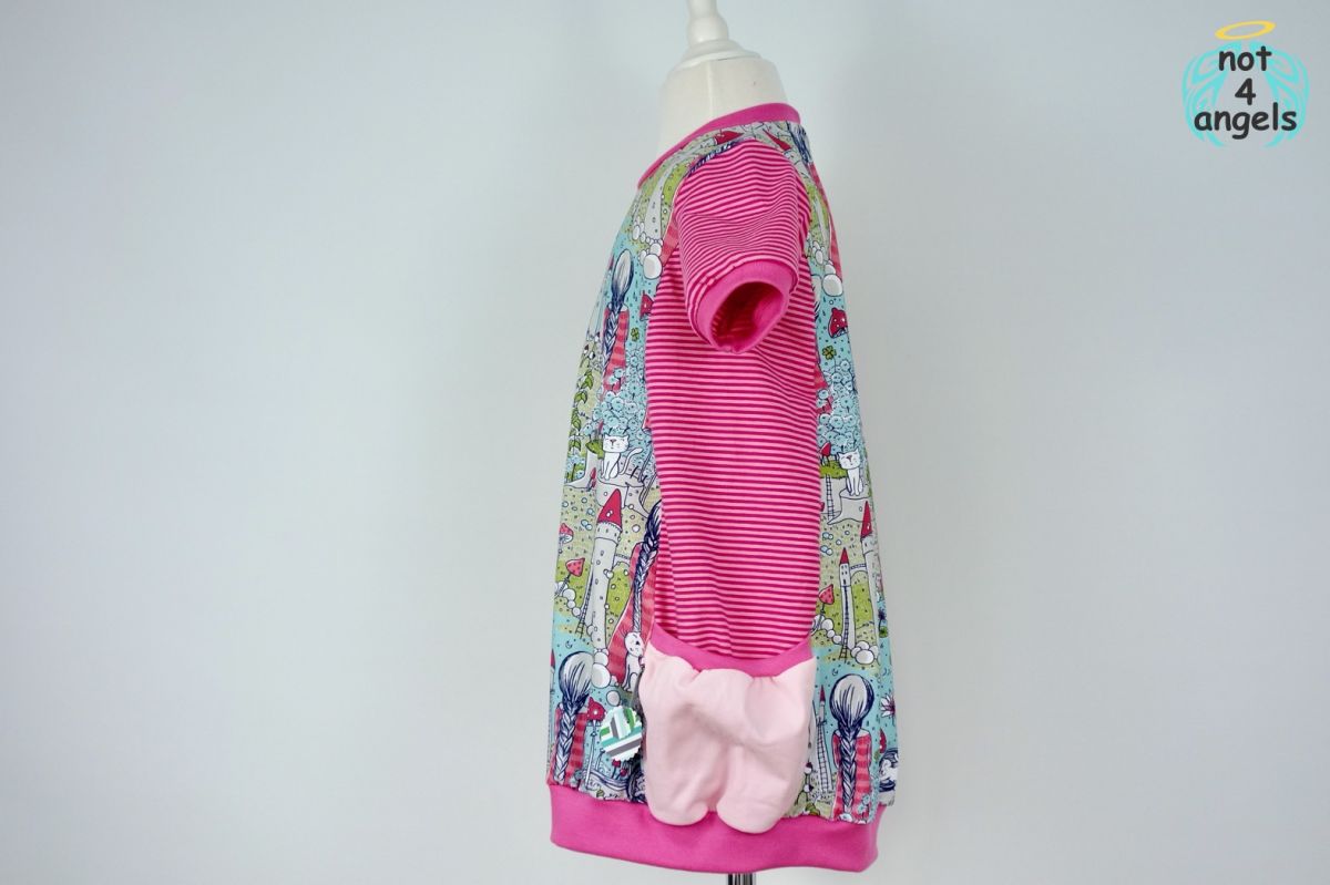 kurzärmeliges Ballon-Kleid Rapunzel Gr. 110