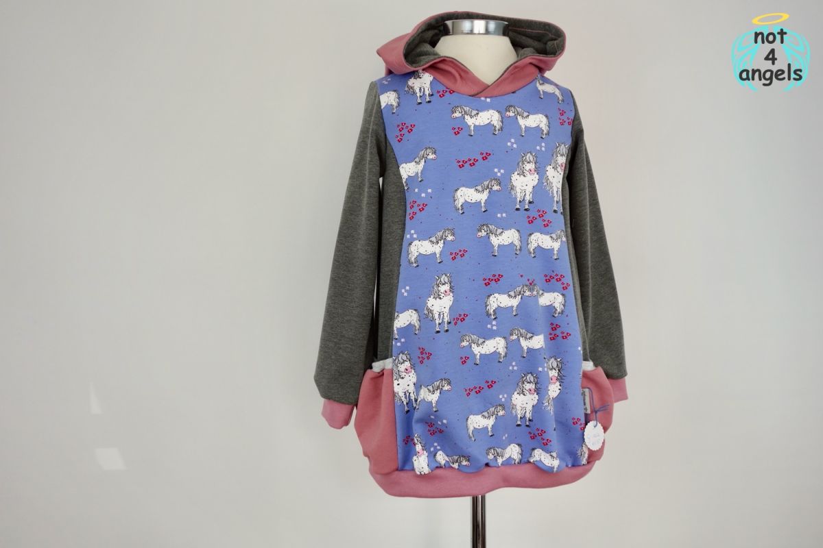 Kaputzen-Kleid Ponyliebe Größe 122