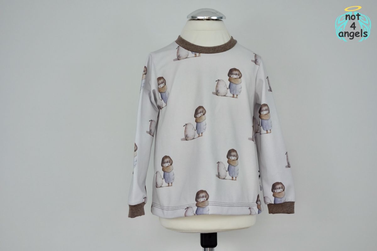 Langarm-Shirt Alien an der Hand Gr. 80