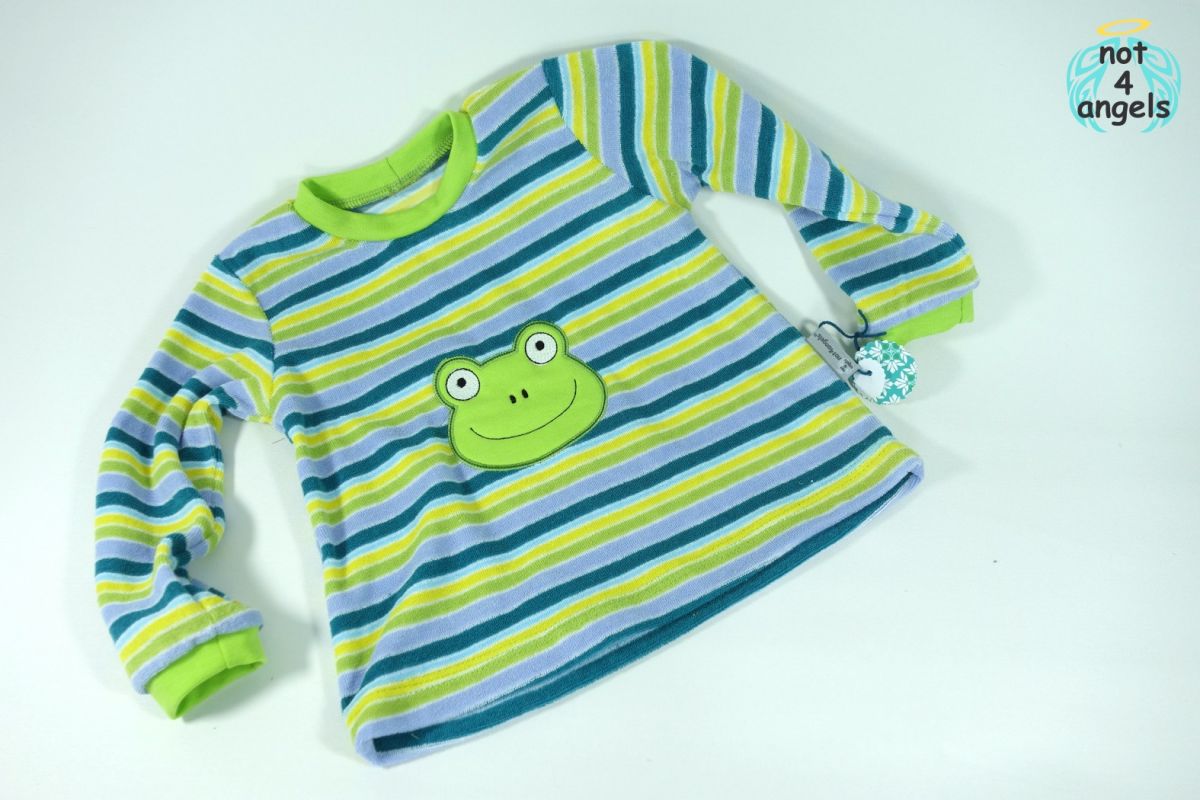 Langarm-Shirt mit Stickerei Frosch Gr. 80