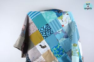 Baby-Kuscheldecke braun-türkis (braun)