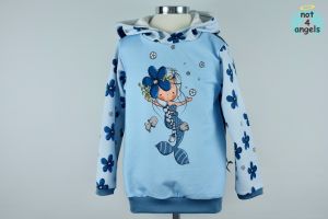 Hoodie-Sweat Blumen-Nixe Gr. 104
