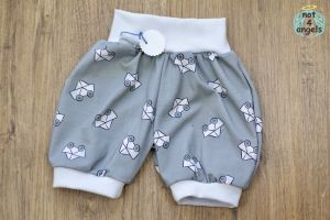 kurze Hose Papierboot Urlaubsreif grau Gr. 74-80