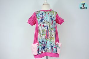 kurzärmeliges Ballon-Kleid Rapunzel Gr. 110