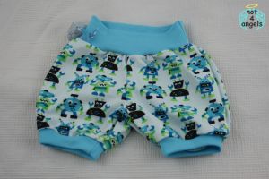 kurze Hose Roboter auf weiß Gr. 62-68